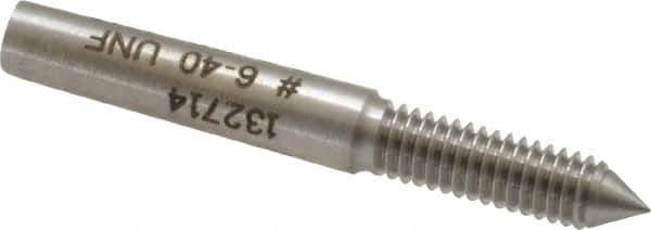 GF Gage - #6-40, Class 2B, 3B, Single End Plug Thread Go Gage - Hardened Tool Steel, Size 00 Handle Not Included - Apex Tool & Supply