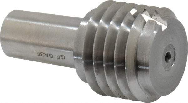 GF Gage - 1-1/8 - 7, Class 2B, 3B, Single End Plug Thread Go Gage - Hardened Tool Steel, Size 4 Handle Not Included - Apex Tool & Supply