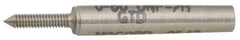 GF Gage - 1/2-20, Class 2B, Single End Plug Thread No Go Gage - Hardened Tool Steel, Size 2 Handle Not Included - Apex Tool & Supply