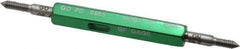 GF Gage - #3-48, Class 2B, Double End Plug Thread Go/No Go Gage - Hardened Tool Steel, Size 000 Handle Included - Apex Tool & Supply