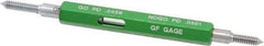 GF Gage - #4-40, Class 2B, Double End Plug Thread Go/No Go Gage - Hardened Tool Steel, Size 00 Handle Included - Apex Tool & Supply