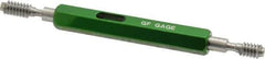 GF Gage - #10-24, Class 2B, Double End Plug Thread Go/No Go Gage - Hardened Tool Steel, Size 0 Handle Included - Apex Tool & Supply