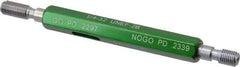 GF Gage - 1/4-32, Class 2B, Double End Plug Thread Go/No Go Gage - Hardened Tool Steel, Size 1 Handle Included - Apex Tool & Supply