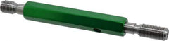 GF Gage - 3/8-24, Class 2B, Double End Plug Thread Go/No Go Gage - Hardened Tool Steel, Size 2 Handle Included - Apex Tool & Supply