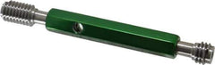 GF Gage - 1/2-13, Class 2B, Double End Plug Thread Go/No Go Gage - Hardened Tool Steel, Size 2 Handle Included - Apex Tool & Supply