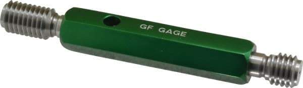 GF Gage - 9/16-12, Class 2B, Double End Plug Thread Go/No Go Gage - Hardened Tool Steel, Size 3 Handle Included - Apex Tool & Supply