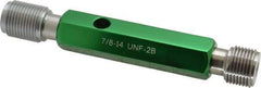 GF Gage - 7/8-14, Class 2B, Double End Plug Thread Go/No Go Gage - Hardened Tool Steel, Size 4 Handle Included - Apex Tool & Supply