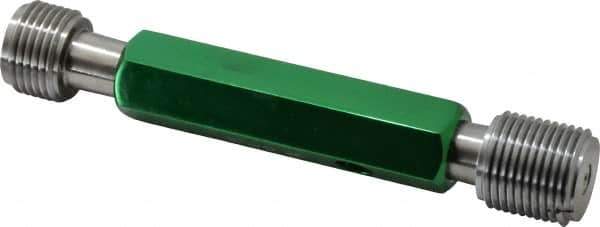 GF Gage - 1-12, Class 2B, Double End Plug Thread Go/No Go Gage - Hardened Tool Steel, Size 4 Handle Included - Apex Tool & Supply