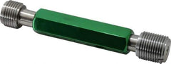GF Gage - 1-12, Class 2B, Double End Plug Thread Go/No Go Gage - Hardened Tool Steel, Size 4 Handle Included - Apex Tool & Supply