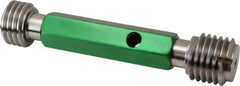 GF Gage - 1-3/8 - 6, Class 2B, Double End Plug Thread Go/No Go Gage - Hardened Tool Steel, Size 5 Handle Included - Apex Tool & Supply