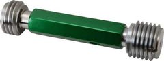 GF Gage - 1-1/2 - 6, Class 2B, Double End Plug Thread Go/No Go Gage - Hardened Tool Steel, Size 5 Handle Included - Apex Tool & Supply