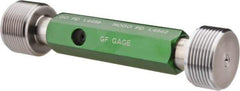 GF Gage - 1-1/2 - 12, Class 2B, Double End Plug Thread Go/No Go Gage - Hardened Tool Steel, Size 5 Handle Included - Apex Tool & Supply