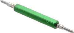 GF Gage - #2-56, Class 3B, Double End Plug Thread Go/No Go Gage - Hardened Tool Steel, Size 000 Handle Included - Apex Tool & Supply