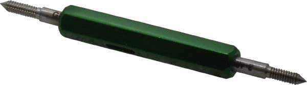 GF Gage - #3-48, Class 3B, Double End Plug Thread Go/No Go Gage - Hardened Tool Steel, Size 000 Handle Included - Apex Tool & Supply