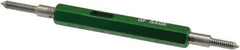 GF Gage - #4-40, Class 3B, Double End Plug Thread Go/No Go Gage - Hardened Tool Steel, Size 00 Handle Included - Apex Tool & Supply