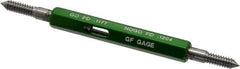 GF Gage - #6-32, Class 3B, Double End Plug Thread Go/No Go Gage - Hardened Tool Steel, Size 00 Handle Included - Apex Tool & Supply