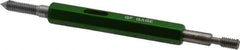 GF Gage - #6-40, Class 3B, Double End Plug Thread Go/No Go Gage - Hardened Tool Steel, Size 00 Handle Included - Apex Tool & Supply