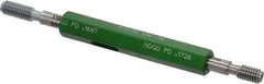 GF Gage - #10-32, Class 3B, Double End Plug Thread Go/No Go Gage - Hardened Tool Steel, Size 0 Handle Included - Apex Tool & Supply