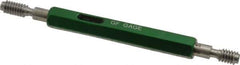 GF Gage - 1/4-20, Class 3B, Double End Plug Thread Go/No Go Gage - Hardened Tool Steel, Size 1 Handle Included - Apex Tool & Supply