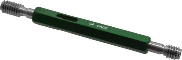 GF Gage - 5/16-18, Class 3B, Double End Plug Thread Go/No Go Gage - Hardened Tool Steel, Size 1 Handle Included - Apex Tool & Supply