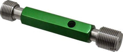 GF Gage - 1-12, Class 3B, Double End Plug Thread Go/No Go Gage - Hardened Tool Steel, Size 4 Handle Included - Apex Tool & Supply