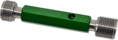 GF Gage - 1-1/8 - 12, Class 3B, Double End Plug Thread Go/No Go Gage - Hardened Tool Steel, Size 4 Handle Included - Apex Tool & Supply