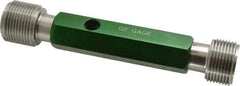 GF Gage - 1-1/4 - 12, Class 3B, Double End Plug Thread Go/No Go Gage - Hardened Tool Steel, Size 5 Handle Included - Apex Tool & Supply