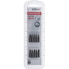Wiha - Slotted Screwdriver Bits Reversible: NonReversible Blade Width (Inch): 7/32 - Apex Tool & Supply