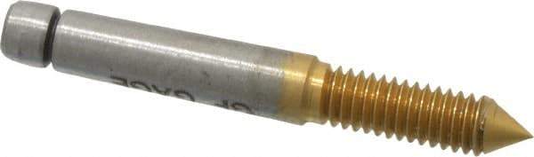 GF Gage - #6-40, Class 2B, 3B, Single End Plug Thread Go Gage - High Speed Steel, Size 00 Handle Not Included - Apex Tool & Supply