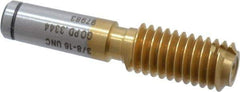 GF Gage - 3/8-16, Class 2B, 3B, Single End Plug Thread Go Gage - High Speed Steel, Size 2 Handle Not Included - Apex Tool & Supply