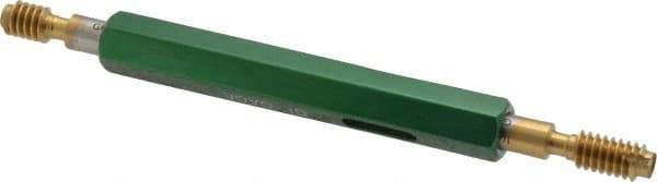 GF Gage - 1/4-20, Class 2B, Double End Plug Thread Go/No Go Gage - High Speed Steel, Size 1 Handle Included - Apex Tool & Supply