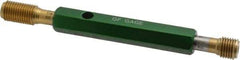 GF Gage - 7/16-20, Class 2B, Double End Plug Thread Go/No Go Gage - High Speed Steel, Size 2 Handle Included - Apex Tool & Supply