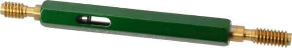 GF Gage - 1/4-20, Class 3B, Double End Plug Thread Go/No Go Gage - High Speed Steel, Size 1 Handle Included - Apex Tool & Supply
