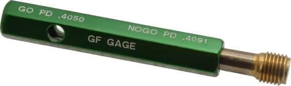 GF Gage - 7/16-20, Class 3B, Double End Plug Thread Go/No Go Gage - High Speed Steel, Size 2 Handle Included - Apex Tool & Supply