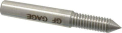 GF Gage - 4-40 Thread, Steel, Screw Thread Insert (STI) Class 3B, Plug Thread Insert No Go Gage - Single End without Handle - Apex Tool & Supply