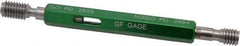 GF Gage - 1/4-20 Thread, Steel, Screw Thread Insert (STI) Class 2B, Plug Thread Insert Go/No Go Gage - Double End with Handle, Handle Size 1 - Apex Tool & Supply