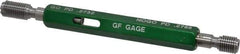 GF Gage - 1/4-28 Thread, Steel, Screw Thread Insert (STI) Class 2B, Plug Thread Insert Go/No Go Gage - Double End with Handle, Handle Size 1 - Apex Tool & Supply