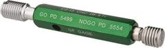 GF Gage - 1/2-13 Thread, Steel, Screw Thread Insert (STI) Class 2B, Plug Thread Insert Go/No Go Gage - Double End with Handle, Handle Size 2 - Apex Tool & Supply