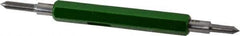 GF Gage - 2-56 Thread, Steel, Screw Thread Insert (STI) Class 3B, Plug Thread Insert Go/No Go Gage - Double End with Handle - Apex Tool & Supply