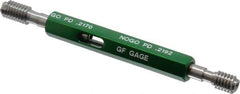 GF Gage - 10-24 Thread, Steel, Screw Thread Insert (STI) Class 3B, Plug Thread Insert Go/No Go Gage - Double End with Handle - Apex Tool & Supply