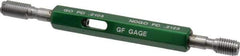 GF Gage - 10-32 Thread, Steel, Screw Thread Insert (STI) Class 3B, Plug Thread Insert Go/No Go Gage - Double End with Handle - Apex Tool & Supply