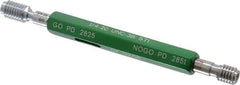 GF Gage - 1/4-20 Thread, Steel, Screw Thread Insert (STI) Class 3B, Plug Thread Insert Go/No Go Gage - Double End with Handle, Handle Size 1 - Apex Tool & Supply