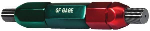 GF Gage - 9/16-12, Class 2B, Double End Plug Thread Go/No Go Gage - Steel, Size 6W Handle Included - Apex Tool & Supply