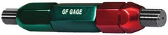GF Gage - 3/4-16, Class 2B, Double End Plug Thread Go/No Go Gage - Steel, Size 7W Handle Included - Apex Tool & Supply
