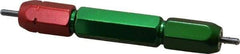 GF Gage - #2-56, Class 2B, Double End Plug Thread Go/No Go Gage - Steel, Size 2W Handle Included - Apex Tool & Supply