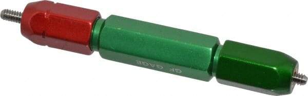 GF Gage - #4-40, Class 2B, Double End Plug Thread Go/No Go Gage - Steel, Size 2W Handle Included - Apex Tool & Supply