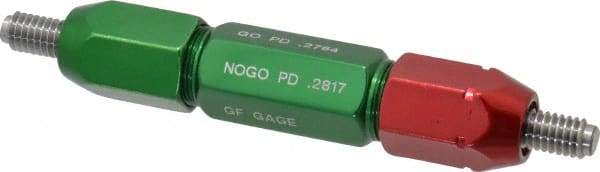 GF Gage - 5/16-18, Class 2B, Double End Plug Thread Go/No Go Gage - Steel, Size 4W Handle Included - Apex Tool & Supply