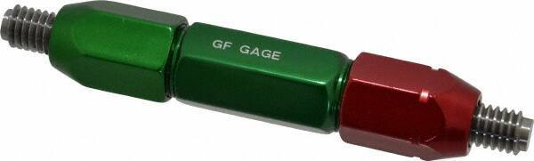 GF Gage - 3/8-16, Class 2B, Double End Plug Thread Go/No Go Gage - Steel, Size 4W Handle Included - Apex Tool & Supply
