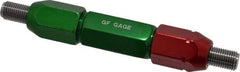 GF Gage - 3/8-24, Class 2B, Double End Plug Thread Go/No Go Gage - Steel, Size 4W Handle Included - Apex Tool & Supply