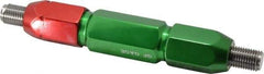 GF Gage - 7/16-20, Class 2B, Double End Plug Thread Go/No Go Gage - Steel, Size 5W Handle Included - Apex Tool & Supply